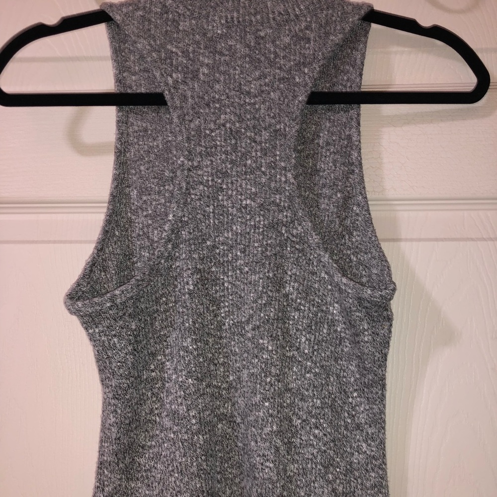 Gray Ribbed Tank Top - Picture 7 of 7